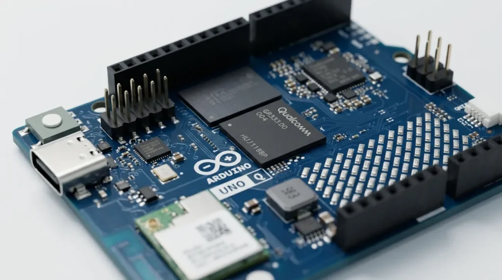 Arduino UNO Q development board close-up
