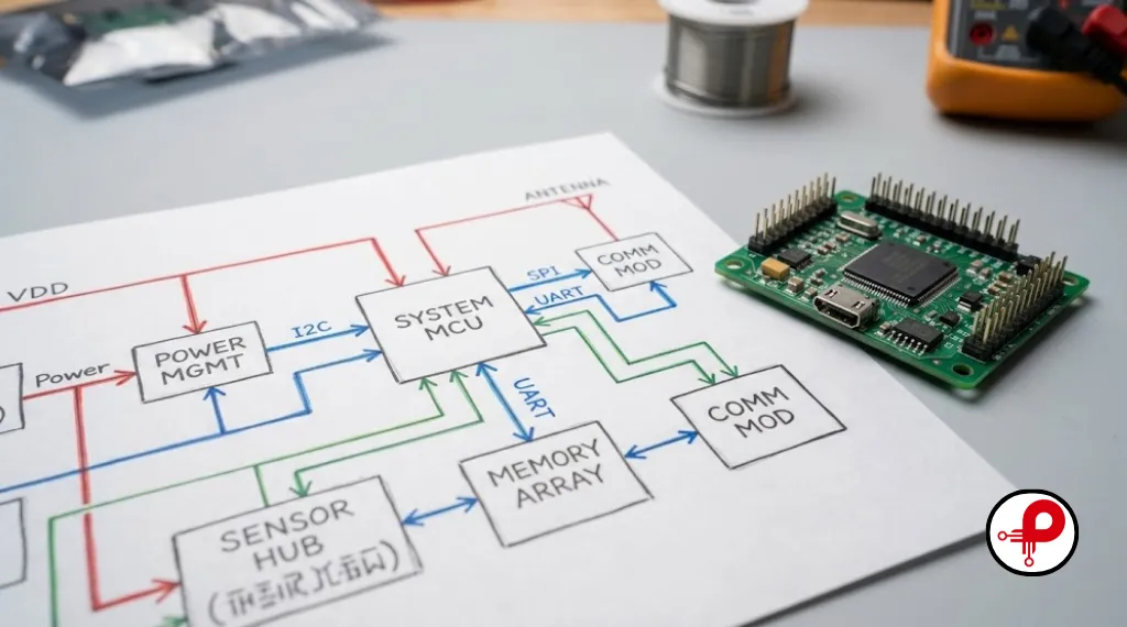 system architecture block diagram used in electronic product design