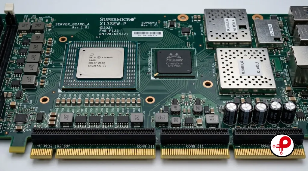 Complex multi-application PCB featuring dense BGA chips RF shielding cans and high-speed connectors showcasing real-world PCB design trend applications