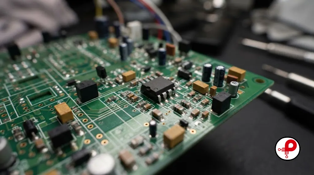 Electronic Component Selection Guidelines applied to a populated circuit board