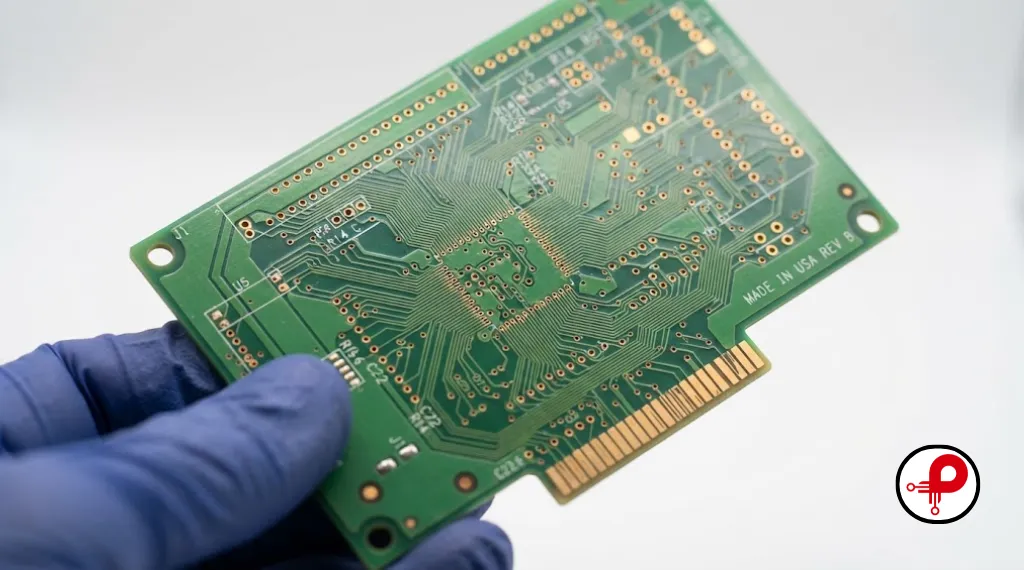 Multilayer PCB illustrating the basics of EMI EMC PCB design