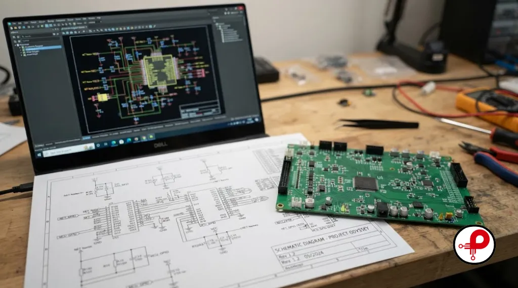 PCB Design vs PCB Layout explained with schematic and circuit diagram software