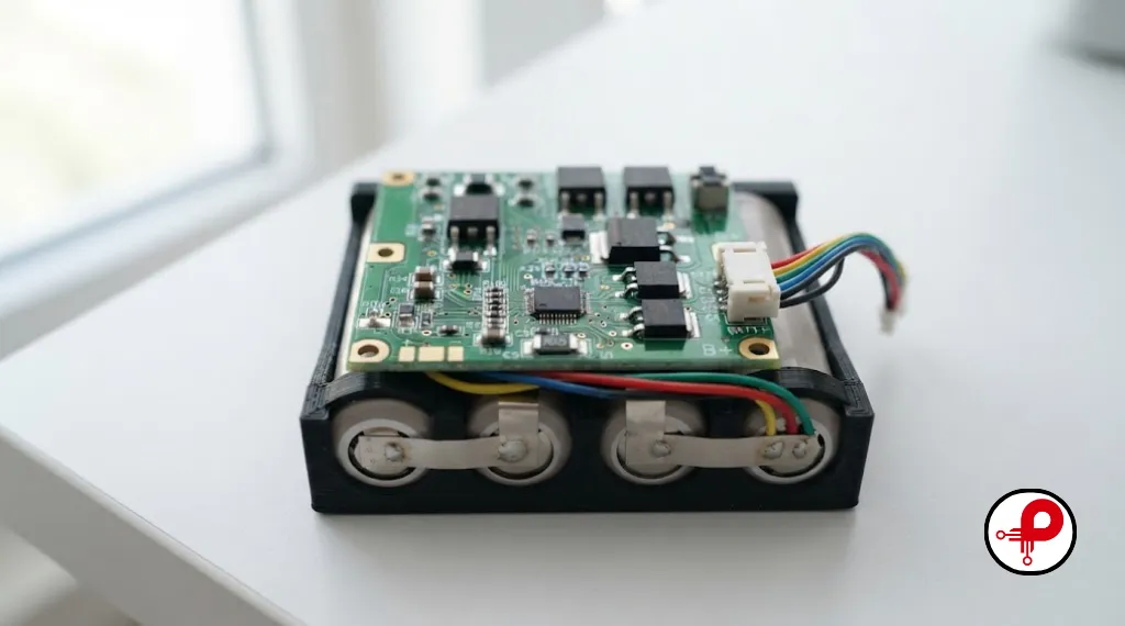Battery management system design mounted on a lithium battery pack
