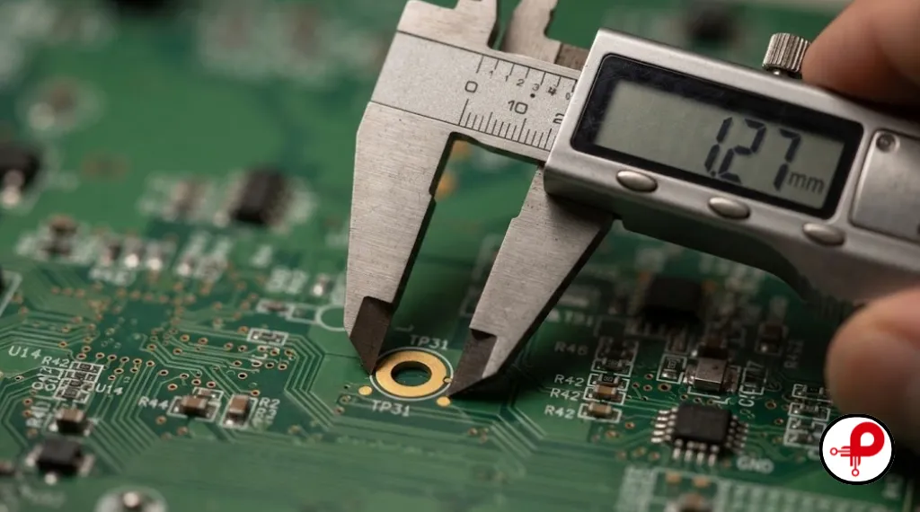 Measuring test pad diameter and spacing, a core part of PCB design for testability standards