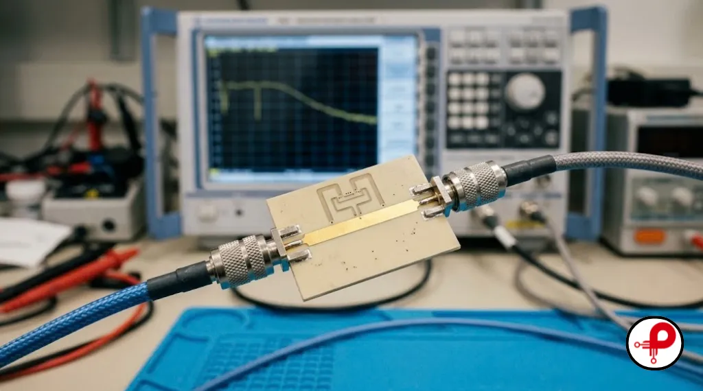 Key Rogers PCB material properties measured with a vector network analyzer