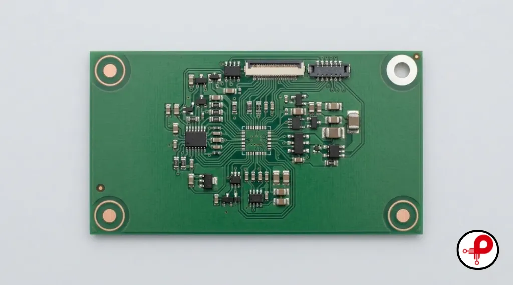 Asymmetric corner fiducial placement on a rectangular board in PCB Fiducials Design