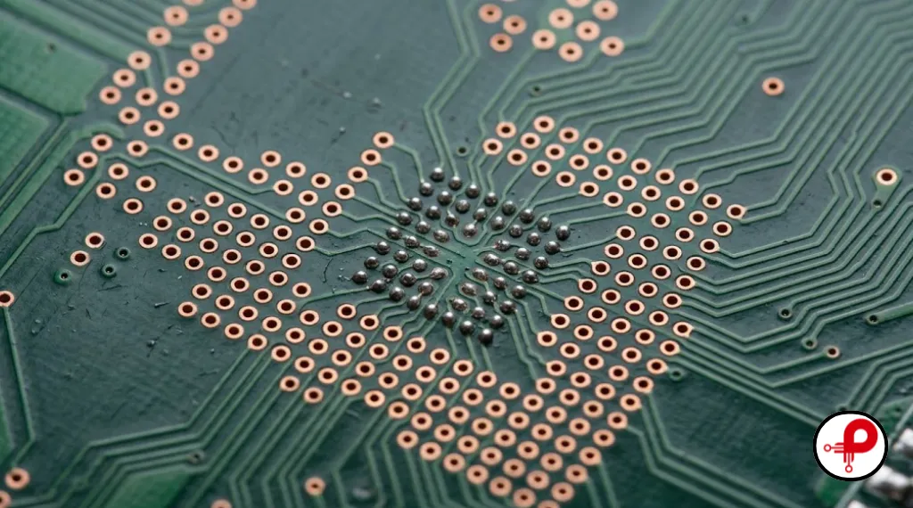 PCB drill sizes mm for small vias around a fine pitch BGA footprint