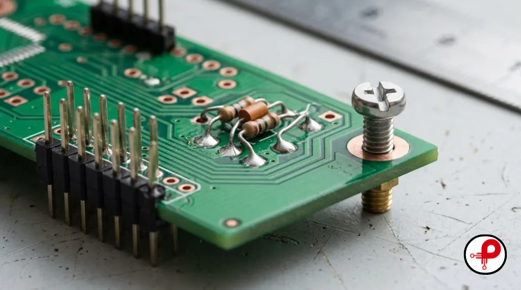 Standard PCB drill sizes mm for component leads, headers and mounting holes